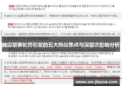 魏震禁赛处罚引发的五大热议焦点与深层次影响分析