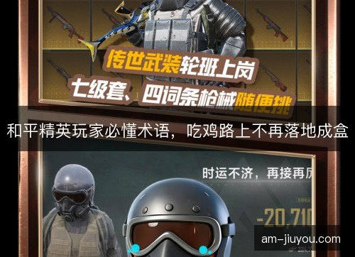 和平精英玩家必懂术语，吃鸡路上不再落地成盒